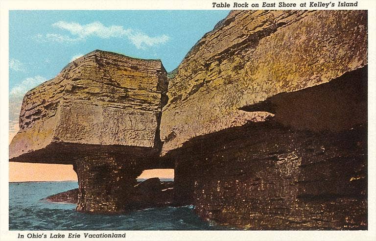 Found Image Press - Wholesale Postcard - Postcard OH-15 Table Rock, Kelley's Island0