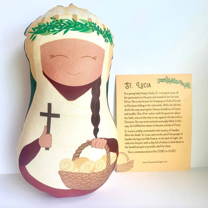 DRAW NEAR DESIGNS, LLC - Wholesale Doll - Kids - St. Lucia Snuggly Saints Doll Fabric