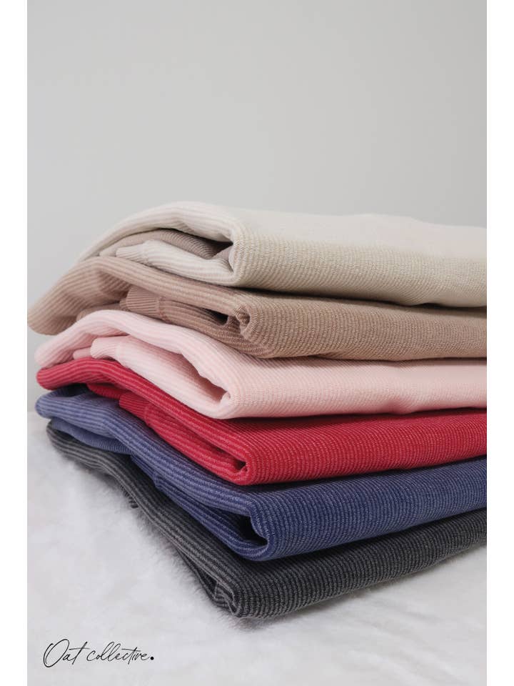 OAT COLLECTIVE - Wholesale Graphic Sweatshirt - Women's - PREMIUM BASIC Cropped Thermal Vintage Pullover 6