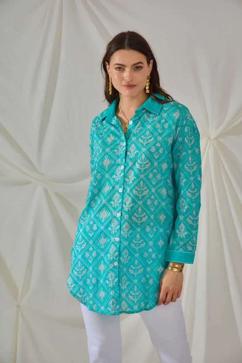   Long-sleeve cotton shirt with patterns - Orice for wholesale on Faire2