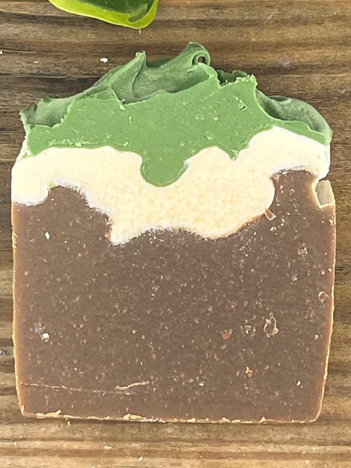 Cocoa Spearmint Goat Milk and Honey Soap for wholesale by Laurel Mountain Soaps