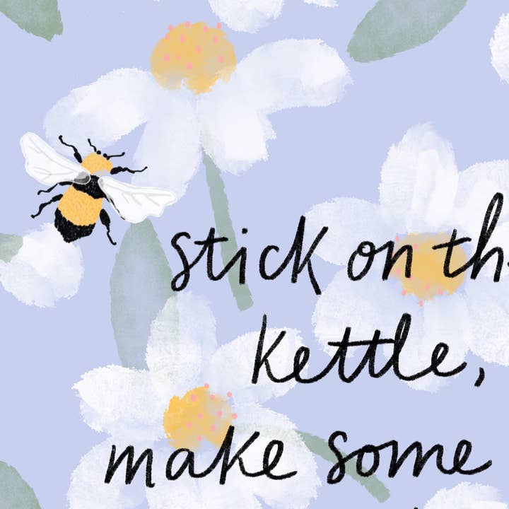 Pickled Pom Pom - Wholesale Art Print - Make some tae, everything will be okay1