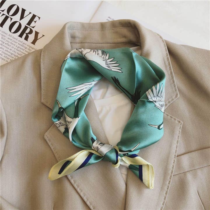 SueSilkHK - Wholesale Scarf - Women's - Japanese Vintage Silk Scarf/100% mulberry Silk Scarf/Silk head scarf/Silk hair scarf/Silk neck scarf/Silk bandana/Bag Accessory/Gift for her