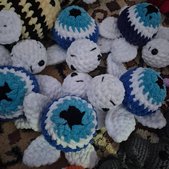 Handgjord virkad sköldpaddsmjukis för wholesale av despinacrafting