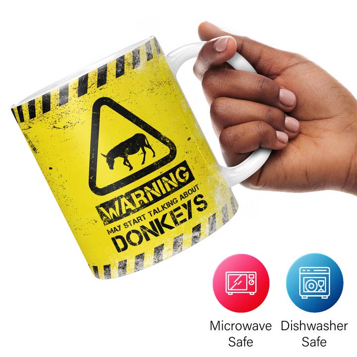 Mug Monster - Wholesale Coffee Mug - Donkey Mug - Warning May Start Talking About Donkeys17