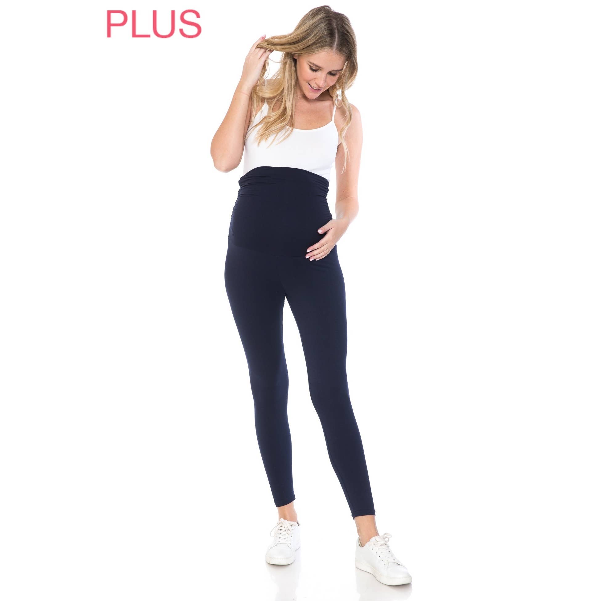 Leggings Depot - Vendita all'ingrosso Pantaloni - Premaman - Leggings premaman Plus Size morbidi e solidi17