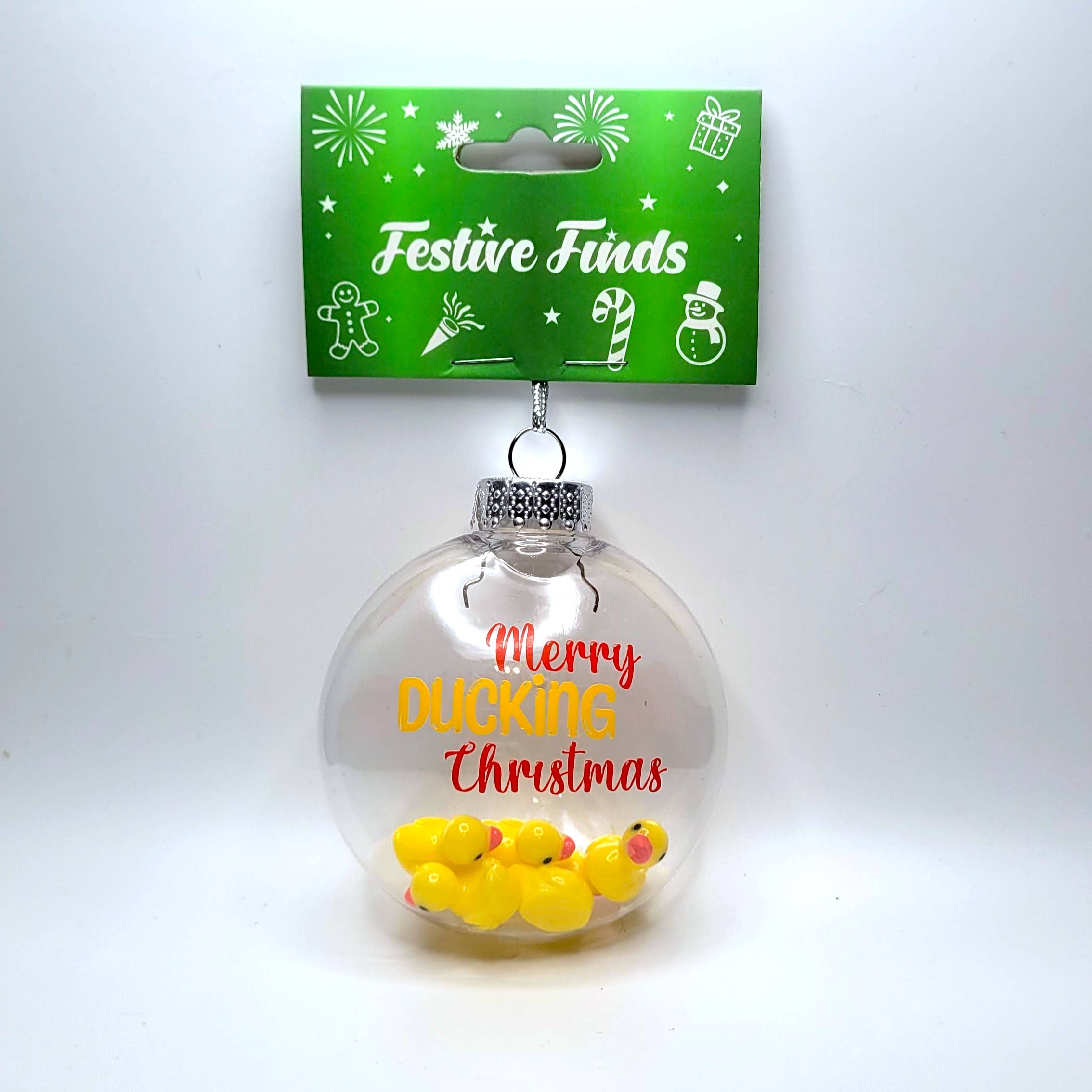 Festive Finds – wholesale Ornament – Merry Ducking Christmas Ornament2