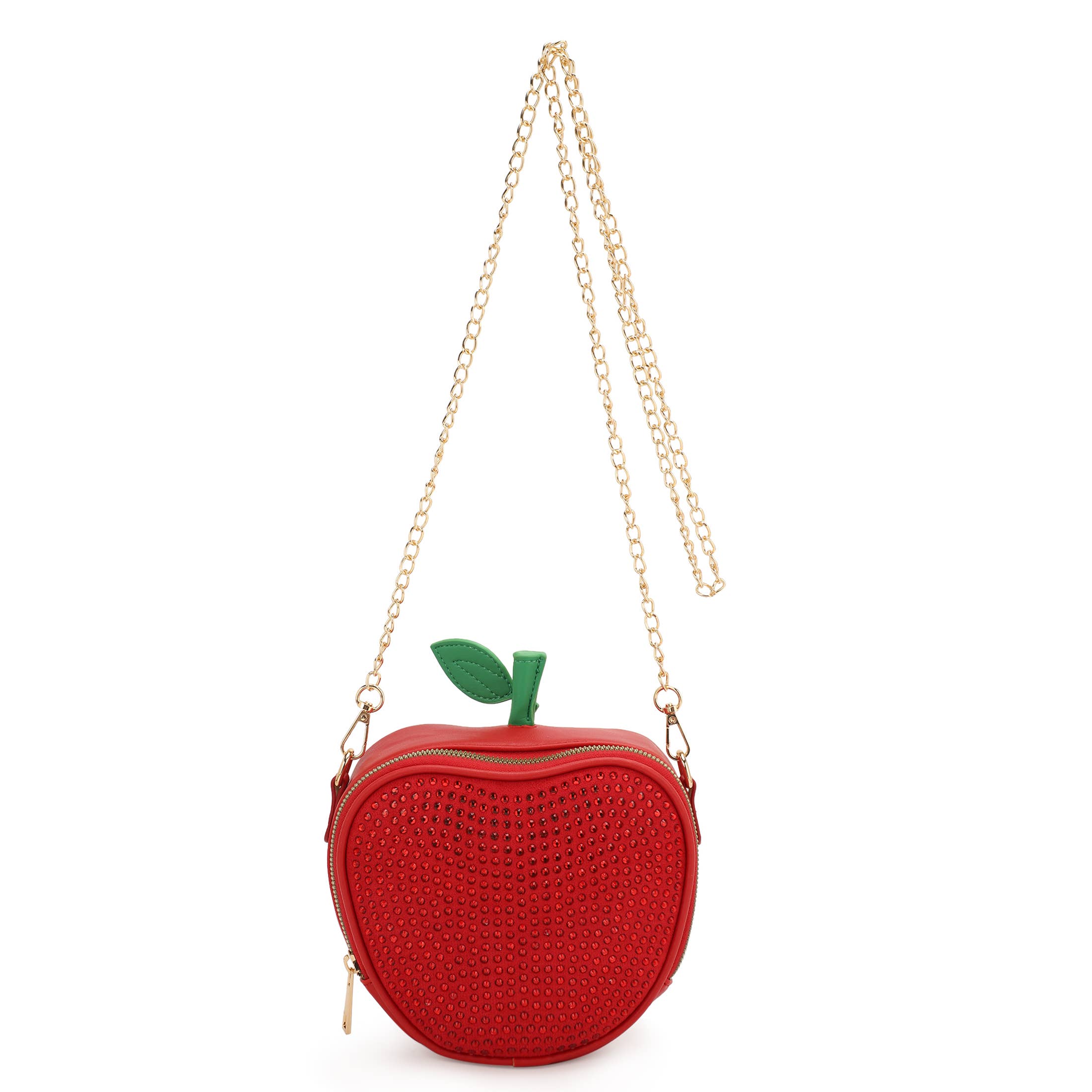 Vermelho Bolsa Tiracolo em Forma de Maçã com Strass para venda a revendedores na Faire6