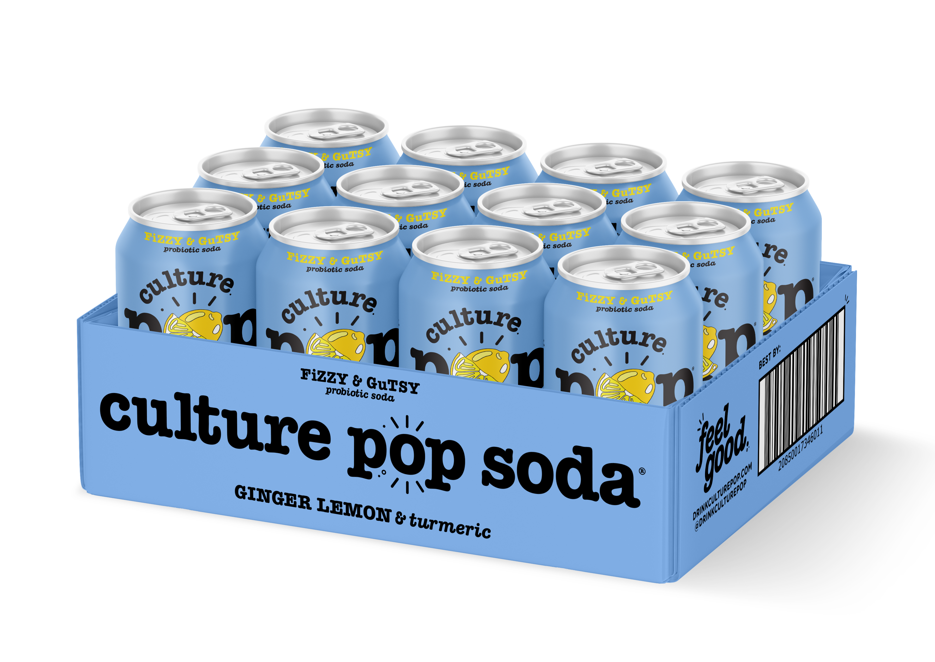 Culture Pop Soda - Wholesale Soda/Carbonated Drink - GINGER LEMON & turmeric - 12 Pack4