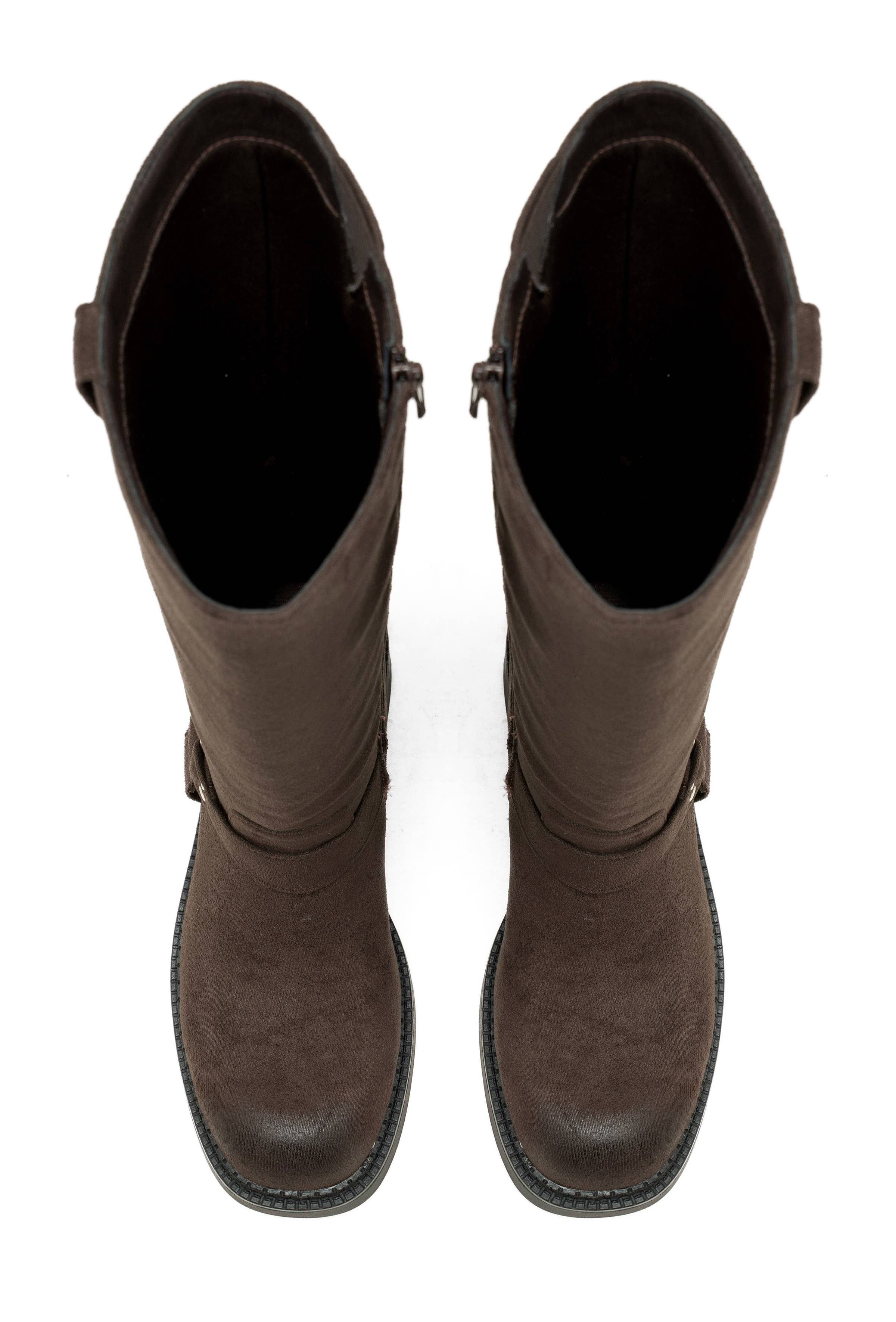 C'M PARIS - Wholesale Boots - Women's - Studded Harness Biker Boot 683566