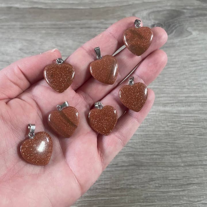 Keystone Crystals - Wholesale Individuele bedel/hanger - 20mm Edelsteen Hart Hangers – Groothandel Sieraden39