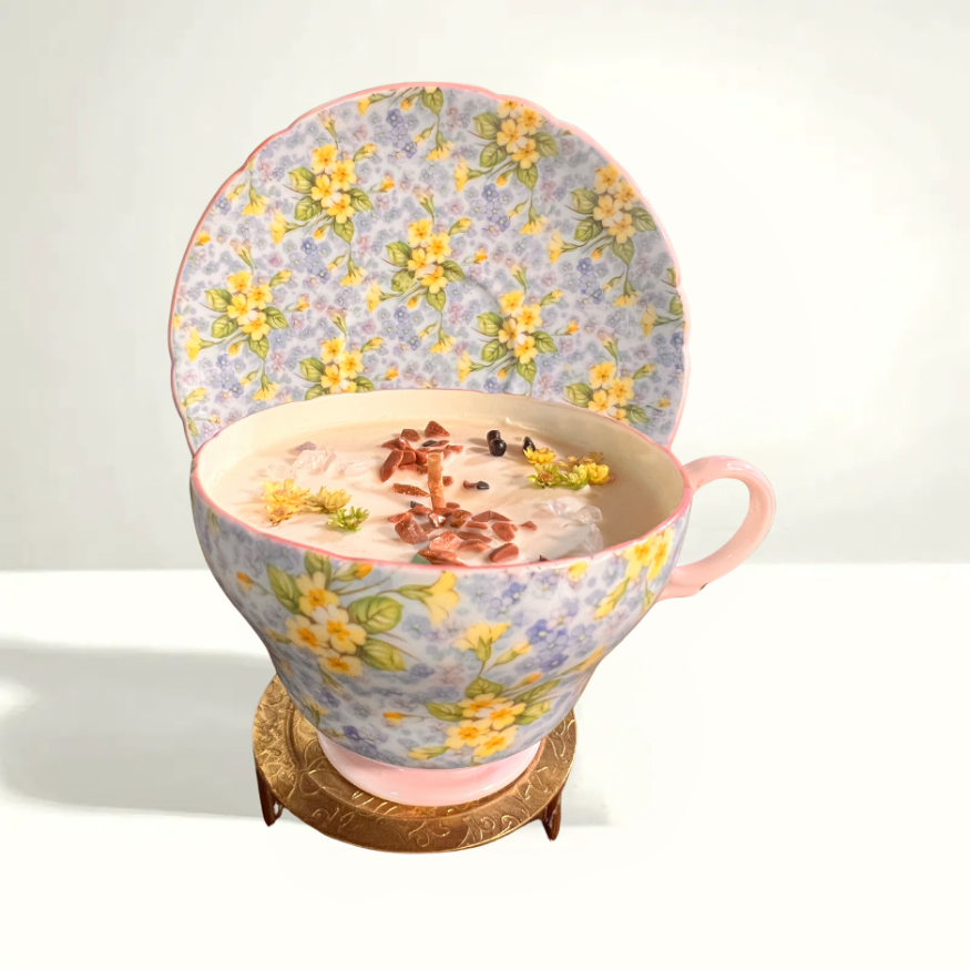 Nefer Designer Candles & Home Decor - Vente Bougies originales - Bougie Tasse à Thé Parfumée à la Verveine Citronnée | Cadeau Vintage, Élégant, Unique pour Elle0