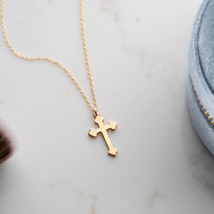 Tina Custom Jewelry - Wholesale Pendant/Charm Necklace - Orthodox Cross Necklace | Christian Baptism Gift for Her4