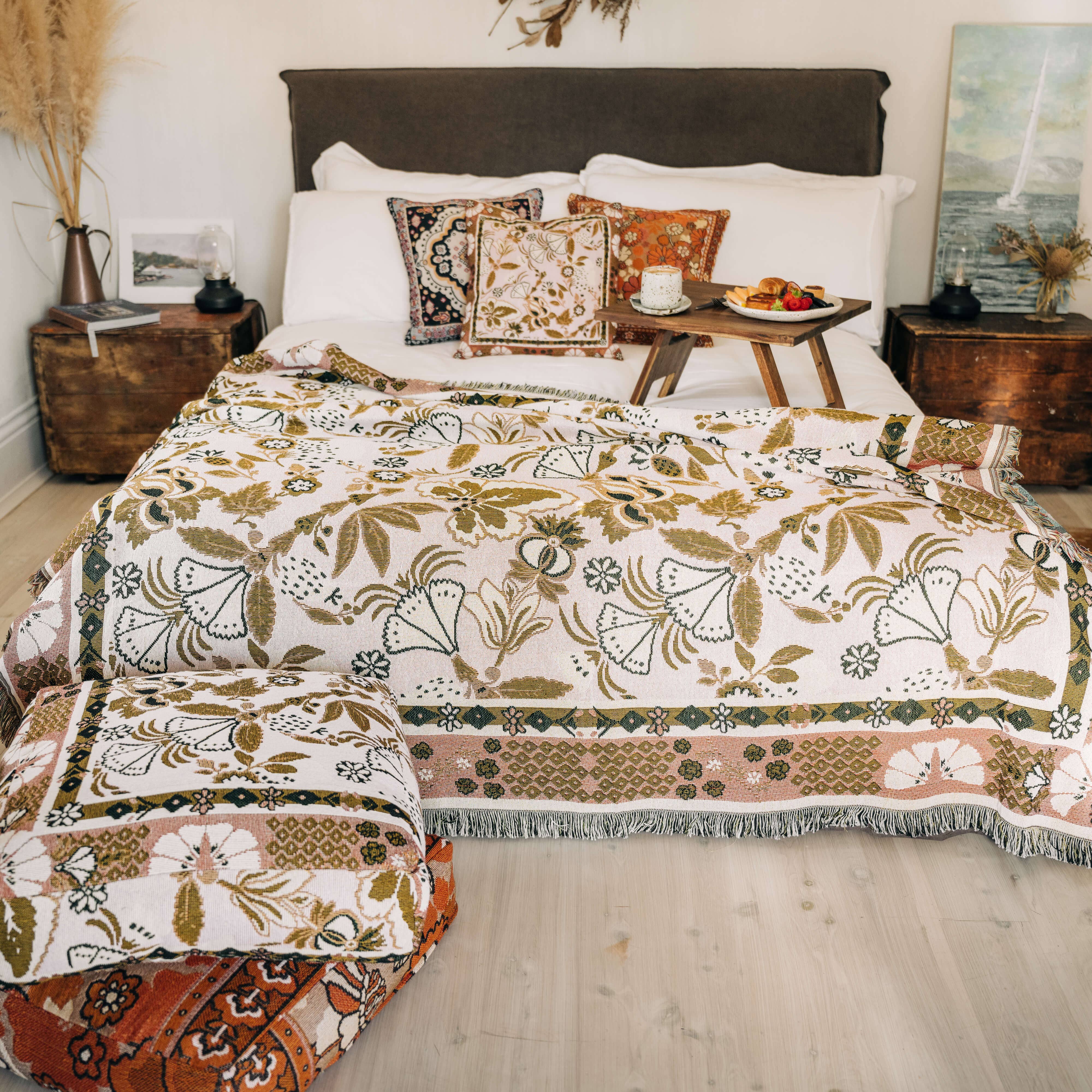 HENDEER - Wholesale Picnic Blanket - 'Eleanor Rigby' Woven Picnic Rug/Throw1