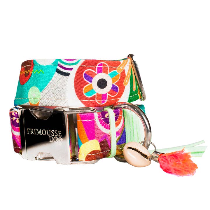 Frimousse Dog - Wholesale Pet Collar - Dog - “Undy” summer colorful adjustable dog collar