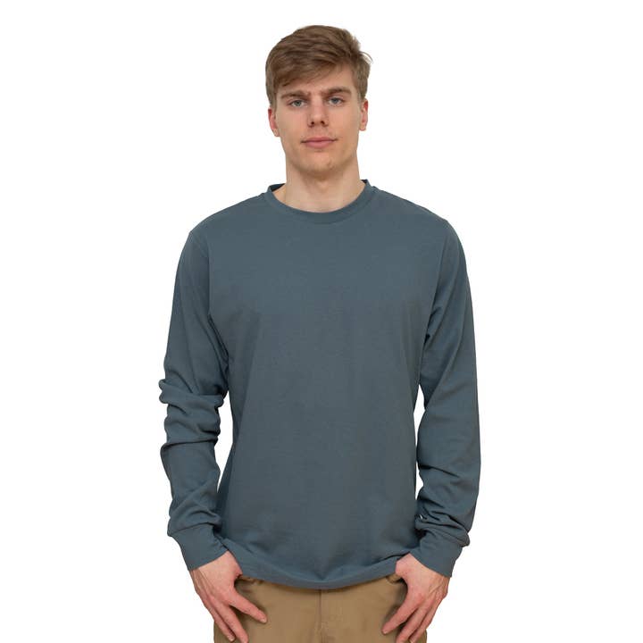 T-shirt à manches longues Blank Hemp pour la vente par Somewon