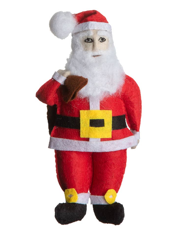 Santa Clause Christmas Ornament - Light Tone for wholesale by Silk Road Bazaar