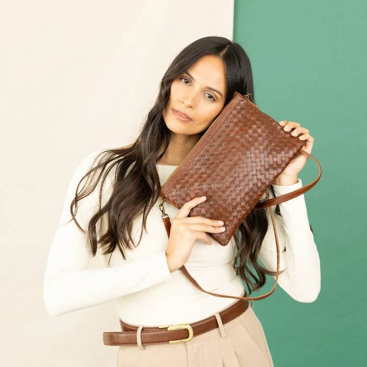 Deux Mains: Haiti Fair Trade - Wholesale Crossbody Bag - Women's - Woven Crossbody Clutch9