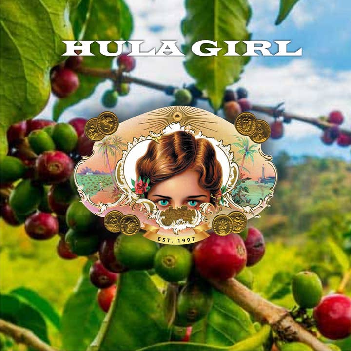 Hula Girl Products - Wholesale Coffee Beans - Hula Girl 100% Kona Coffee 7oz(198g) – Box of 6/10/20 Bags8