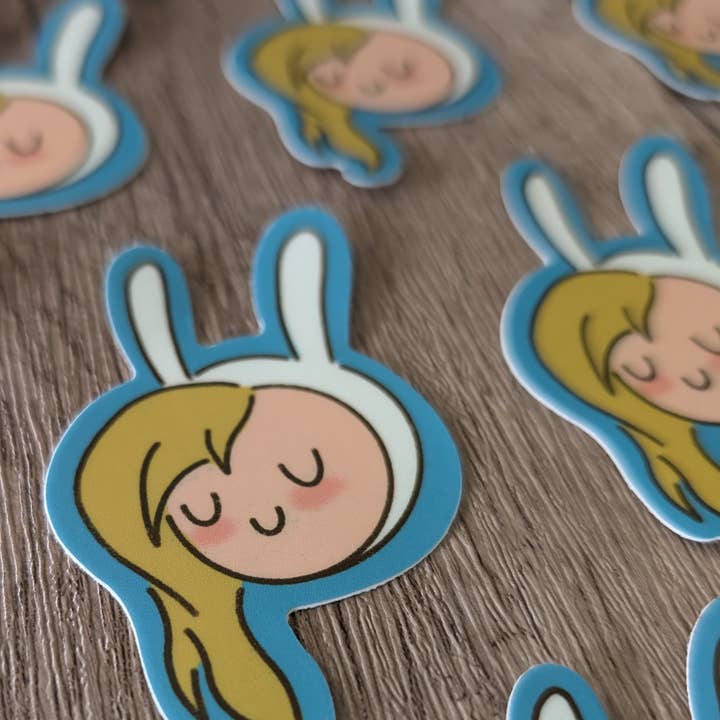 Sadsquatch - Wholesale Sticker - Fiona and Cake - Cute Adventure Time Vinyl Sticker Friends2