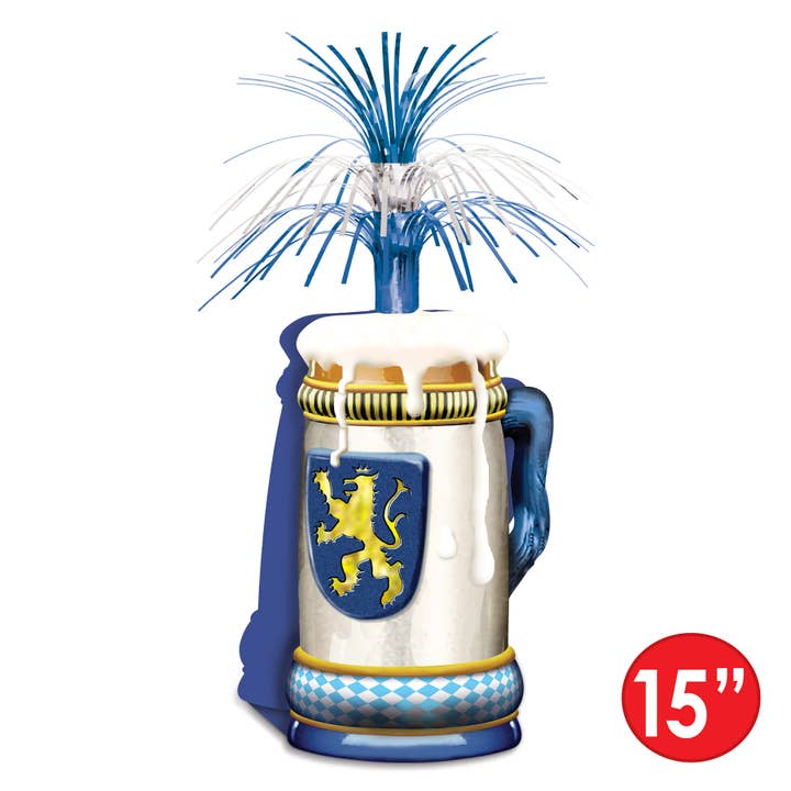 Beistle - Wholesale Decorative Tabletop Object - Oktoberfest 15" Centerpiece, Bavarian Design2