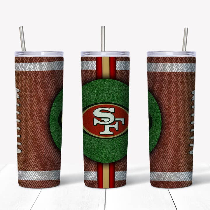 20oz Stainless Steel Tumbler - Football - 49ers for wholesale by Your Custom Sports