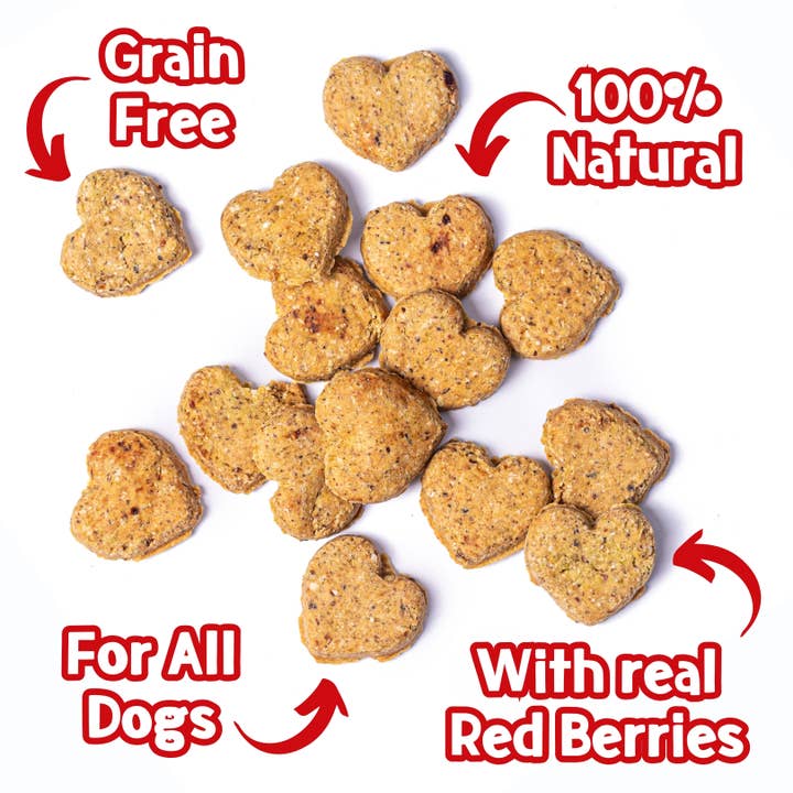 PARK LiFE - Wholesale Pet biscuits – Dog - Love Bix Heart Shaped Biscuits Red Berries 100g Pouch4