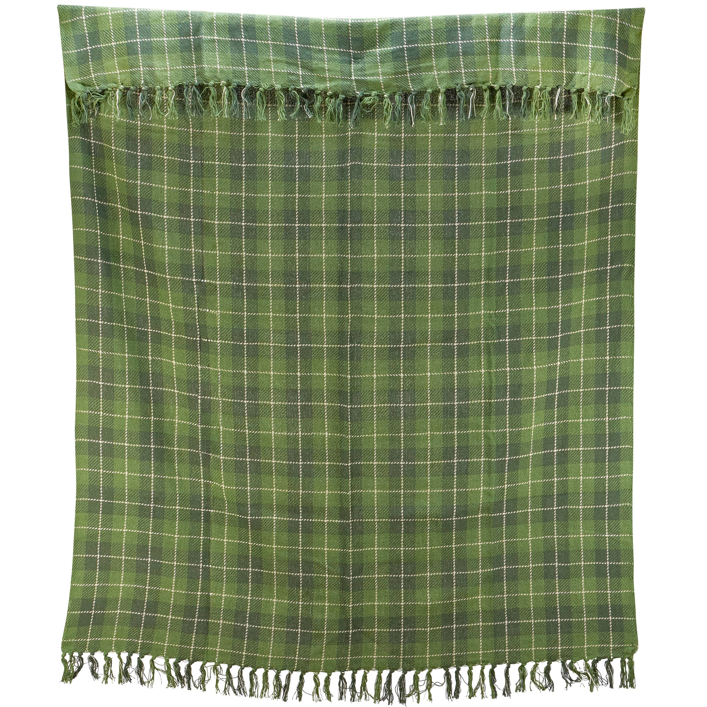 Primitives by Kathy - Wholesale Throw Blanket - Green Tartan Throw1