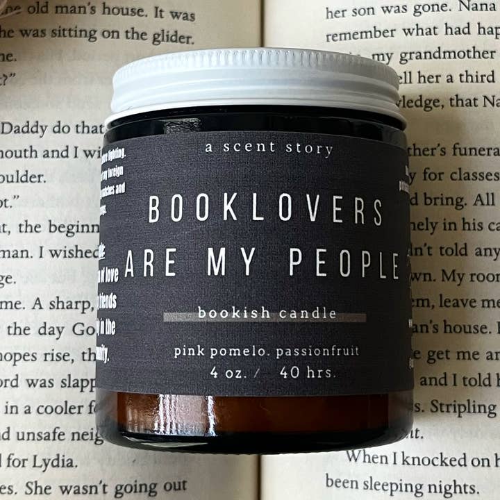 A Scent Story Candle Co - Wholesale Jar/Filled Candle - Booklovers Are My People - Bookish Candle | Book Themed0