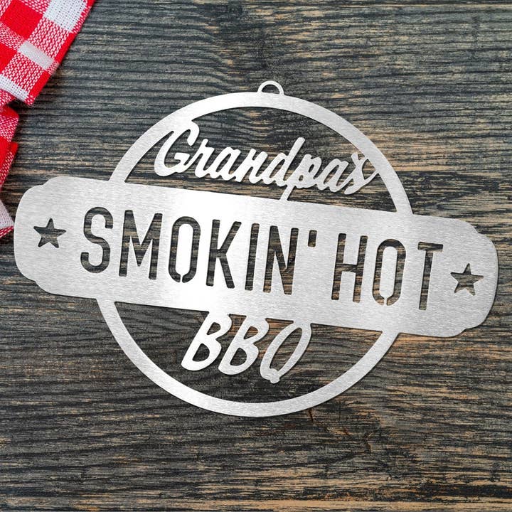 Rusted Orange Craftworks Co. - Wholesale Sign - Smokin' Hot Plaques - Personalized Outdoor Hanging Barbecue Signs