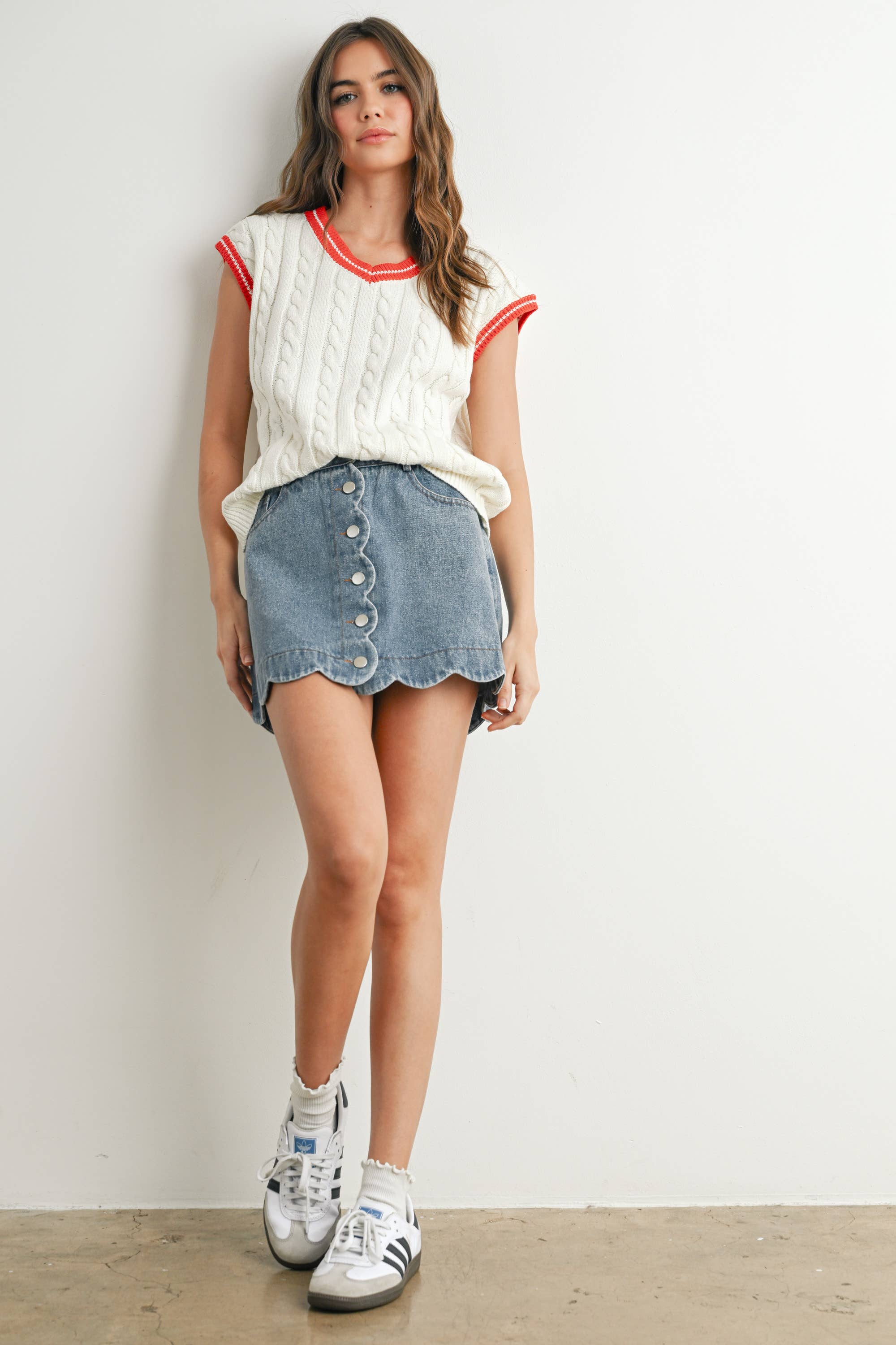 BUTTERMELON - Wholesale Sweater Vest - Women's - Knitted Sweater Vest - BMW7708 18