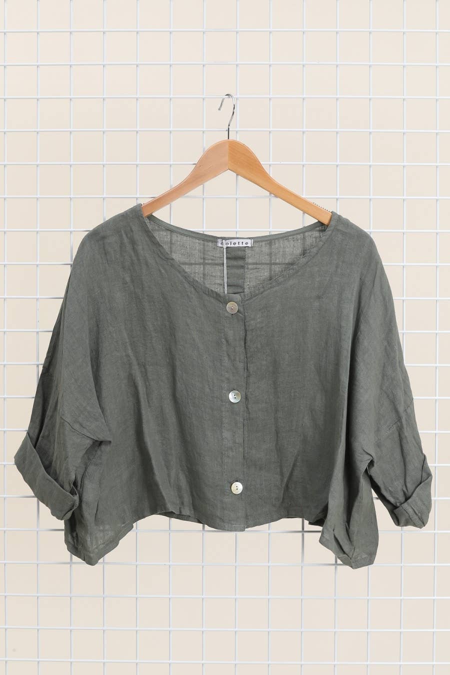 la maison des fibres naturelles - Wholesale Jacket - Women's - 3/4 sleeve linen jacket 906 100% linen9