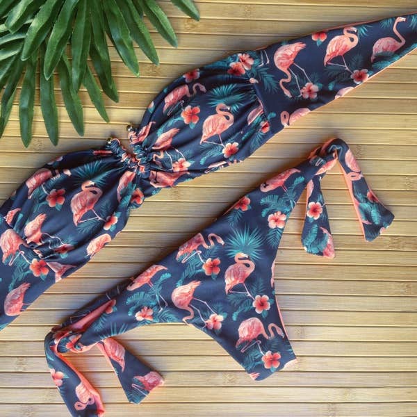 ARUBA bandeau-bikini med brasiliansk underdel och knytband för wholesale av Cayo Coco Bikini