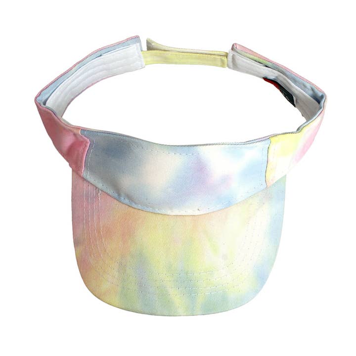 Rainbow Tie Dye Visor Hat for wholesale on Faire1
