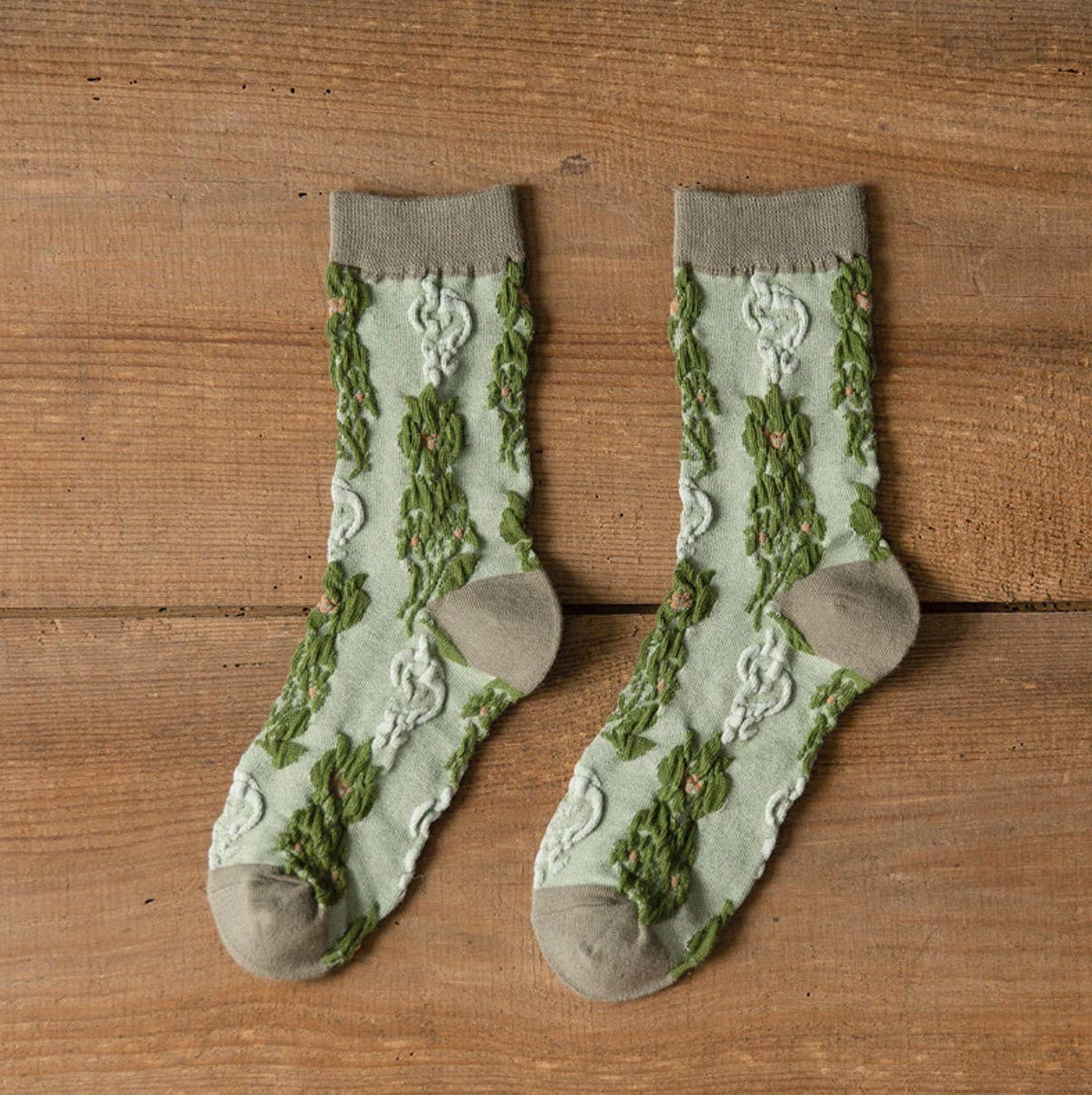 Assorted pairs pack pattern per pair min packs pairs JCS011 3D Vintage Floral Socks for wholesale on Faire7