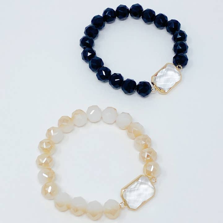 Bracciale elastico con perline diamantate per la vendita all'ingrosso da parte di Ellison+Young