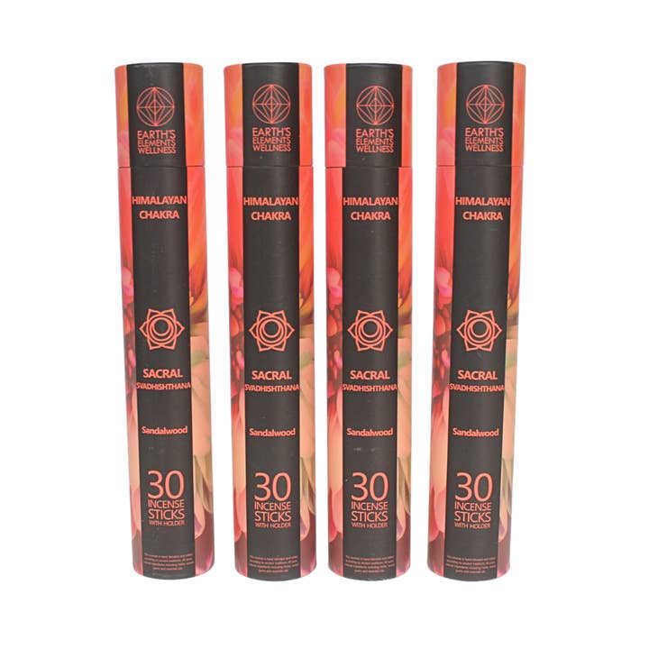 Refill - Himalayan Sacral Chakra-Sandalwood - 4 tubes for wholesale by Earths Elements Wholesale