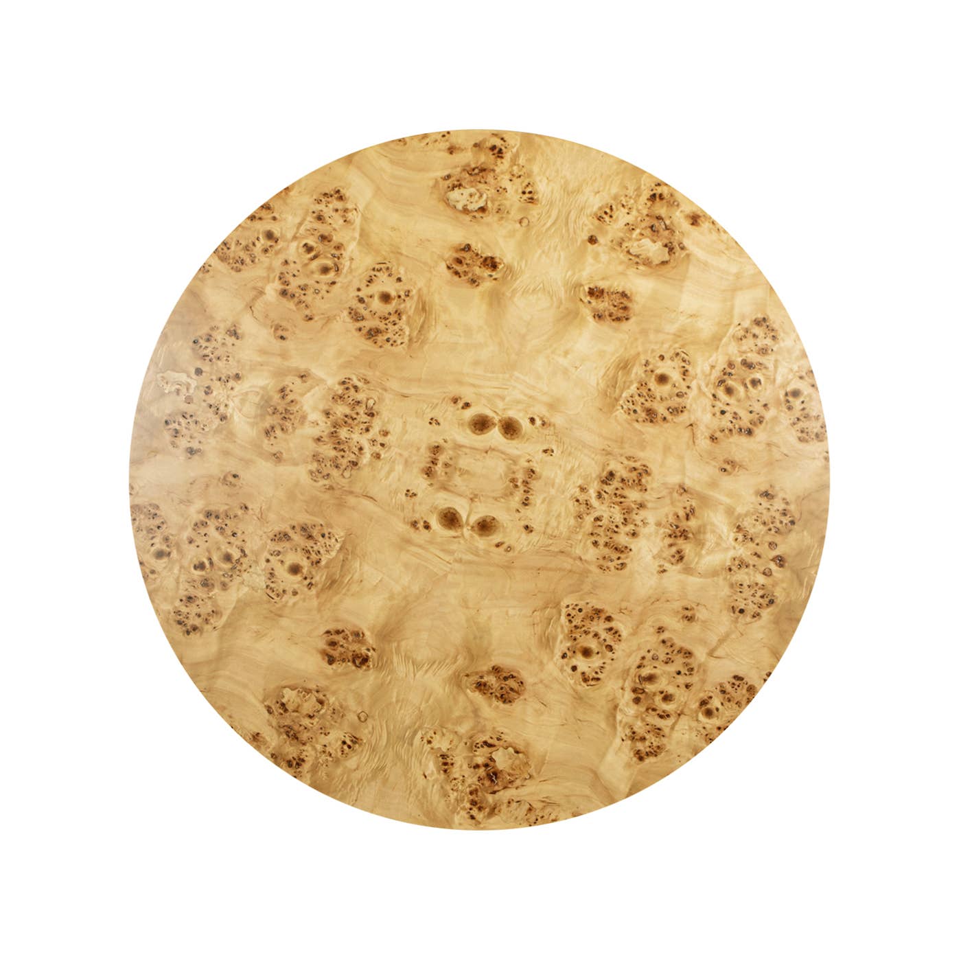 Jennifer Taylor Home - Wholesale Coffee Table - Nebula 51" 5-6 Seater Round Burl Pillar Dining Table  Wood1