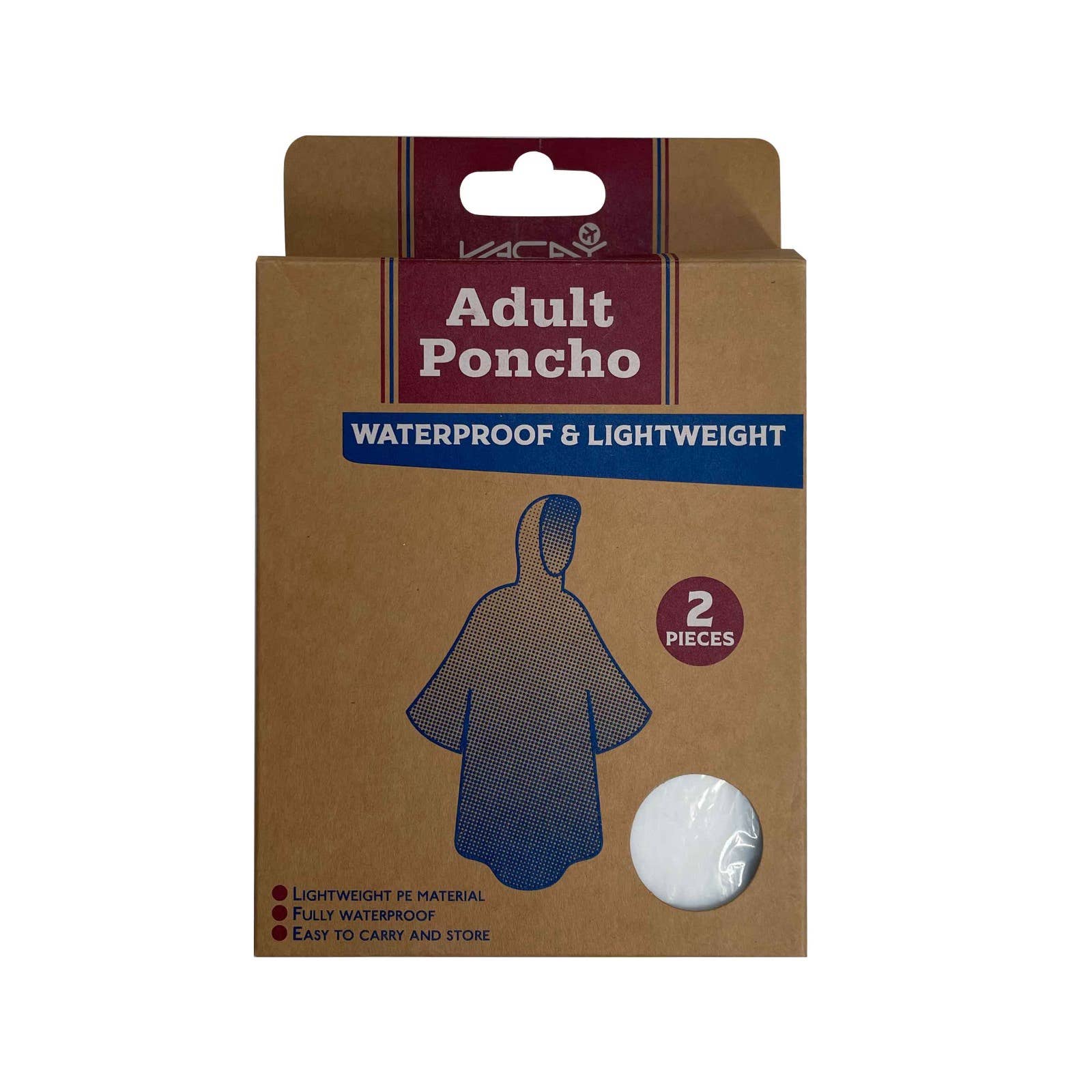 Max-Link Solutions Ltd – wholesale Poncho – Unisex – VACAY Adult Poncho, Adult Waterproof Poncho3