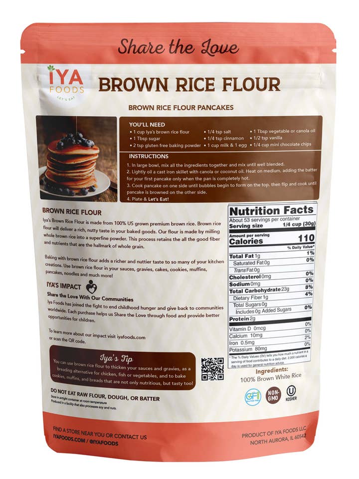 Brown Rice Flour for wholesale by Iya Foods