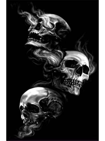 Black SKULL Rug for wholesale by Mani Textile