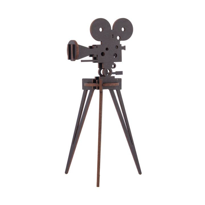 Film Camera Wooden Kitset (Medium), 3D Puzzle for wholesale by LITTLE AND WOOD