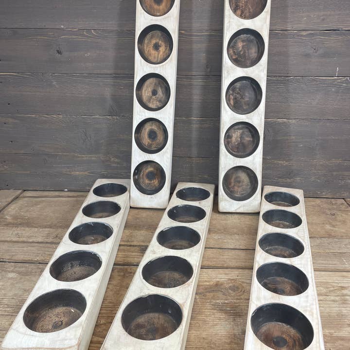 REARANCE-Fem Hål Ostform-Klar för Ljus-28x5 tum-Vit för wholesale av My Amigos Imports