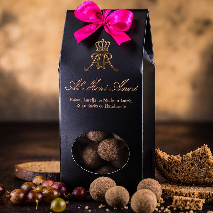 Al Mari Anni Mörk Chokladdragee med Krusbär & Bröd för wholesale av Al Mari Anni