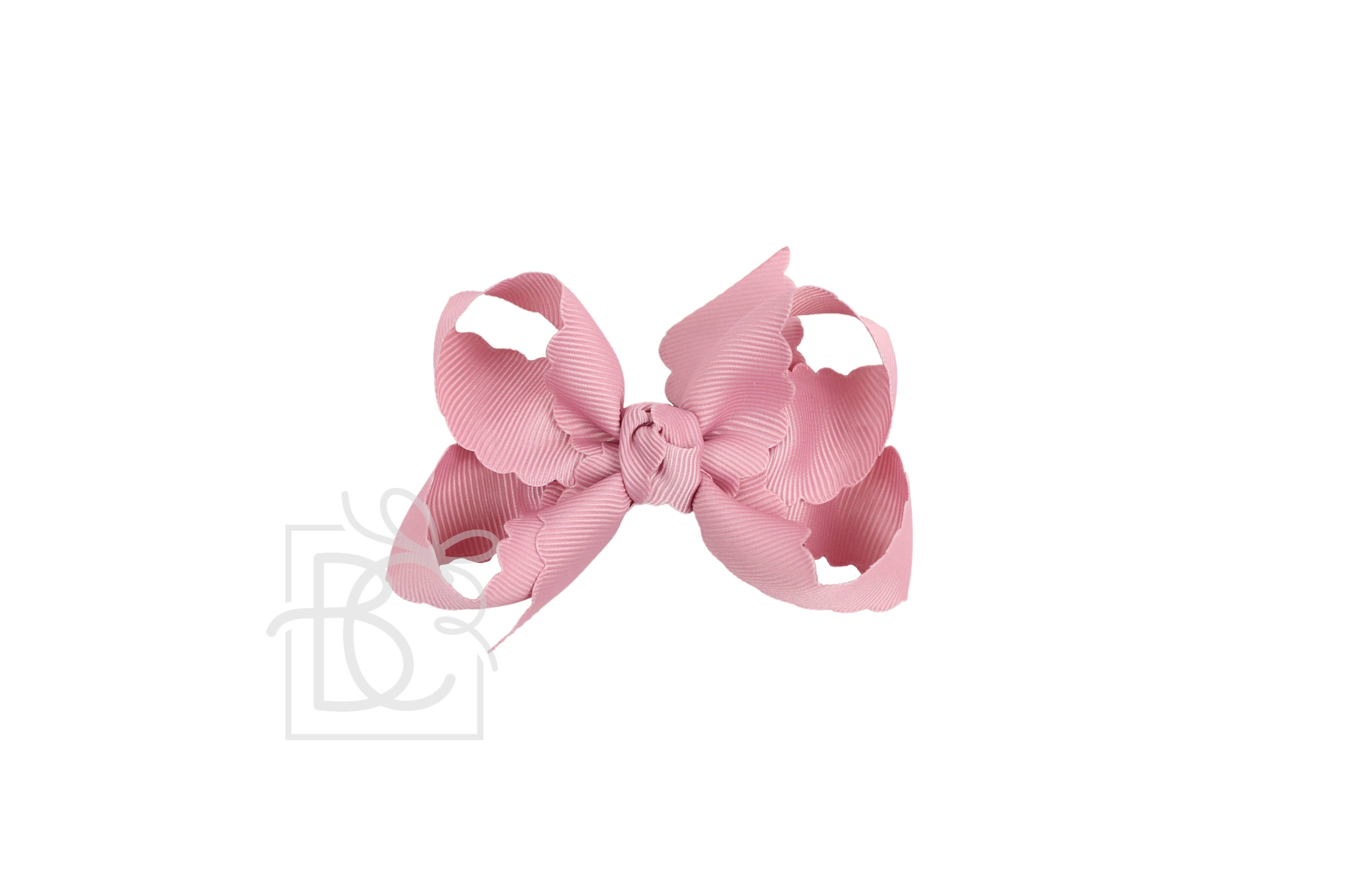 Beyond Creations, LLC – wholesale Hair bow – Kids – SCALLOPED EDGE BOW9