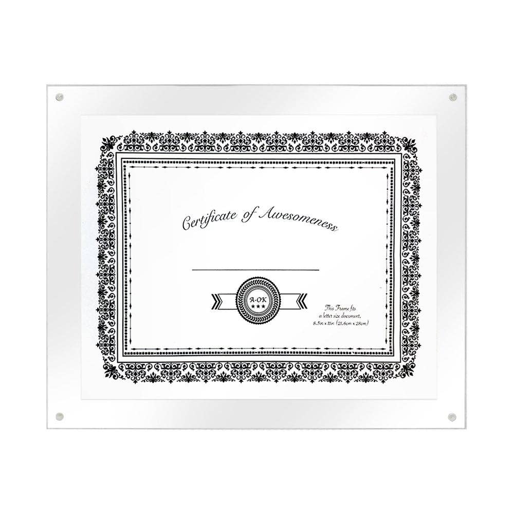 Isaac Jacobs International – wholesale Picture frame – Isaac Jacobs Wall-Mountable Clear Acrylic Picture Frame16