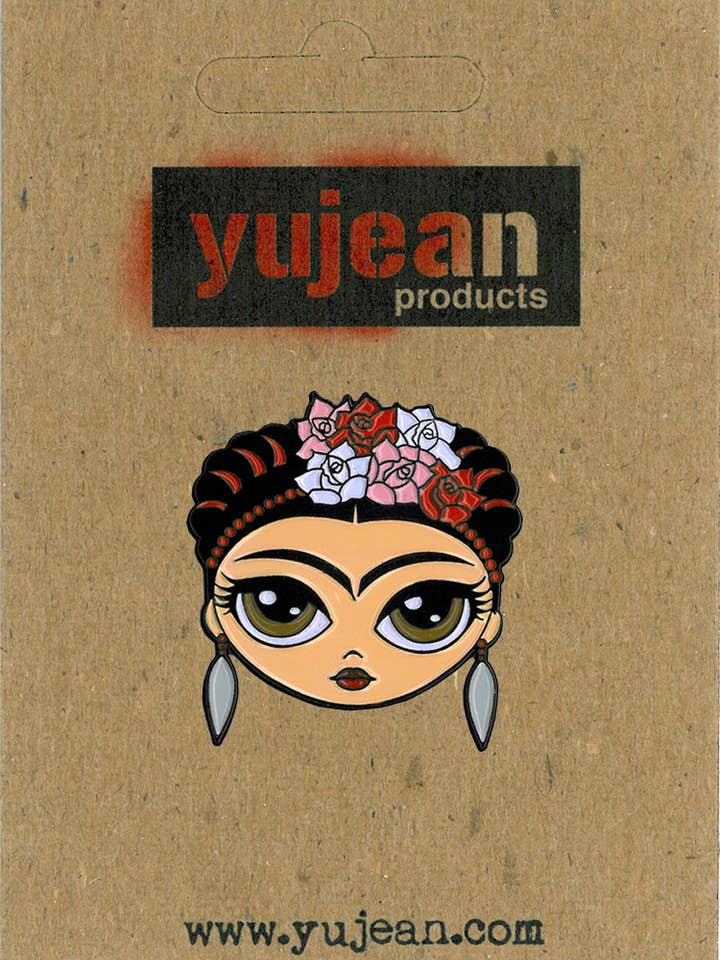 Evilkid Frida Enamel Pin-E1010 for wholesale by Yujean