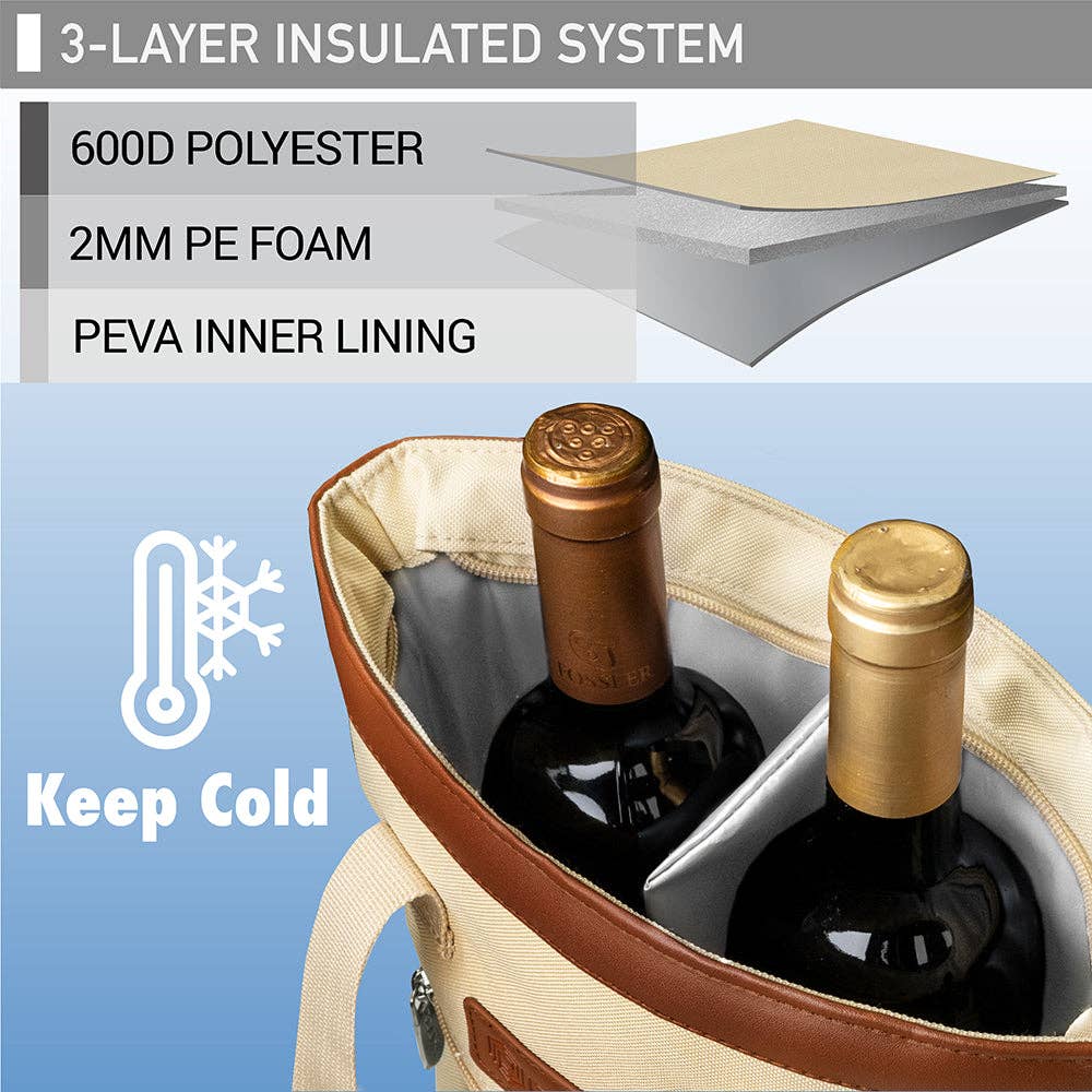 OPUX – wholesale Vinkasse – Klassisk vinväska för 2 flaskor12