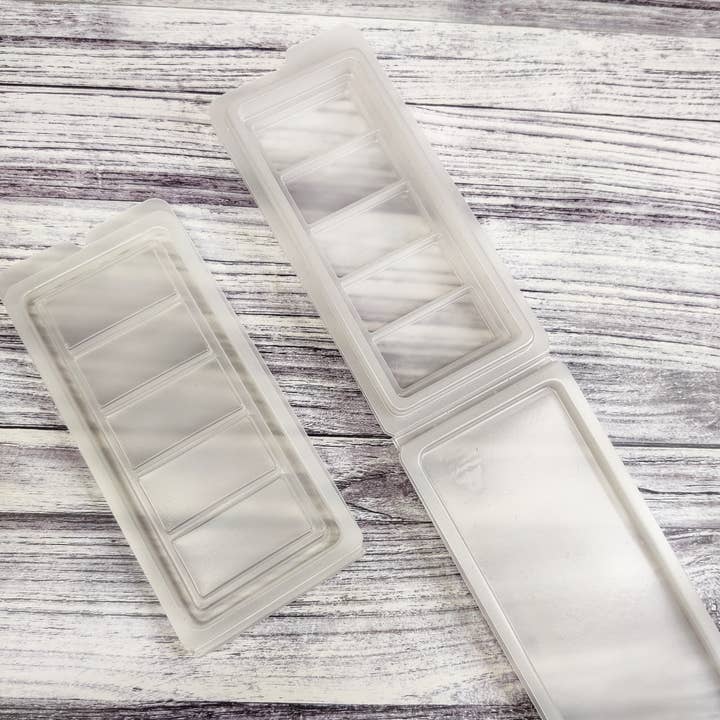 Wax Melt Clams - Wholesale Wax Melt - FROSTED 5 Cell Snap Bar Clamshell Packaging (EMPTY) (Copy)