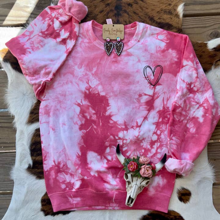 Black Heart Sweatshirt för wholesale av Ranchy Roan Boutique